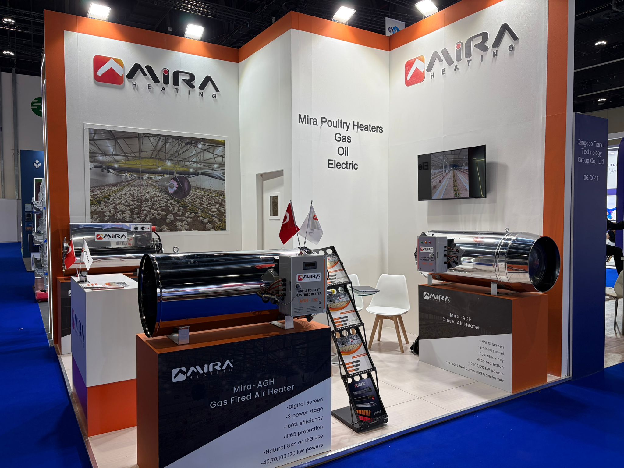 mira exhibiton oil gas electric heaters poultry greenhouse heater diesel heater